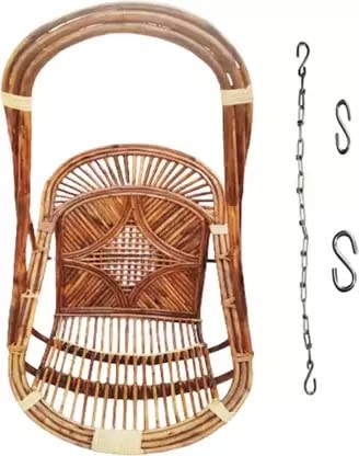 Cane Swing Chair for Adults with Chain and Cushion