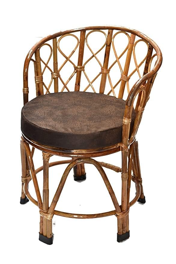 Bamboo Cane Chair for Lawn Chair, Arm Chair, Room Chair, Cafe, Pubs, Bars, Restaurants Set of 4 with table