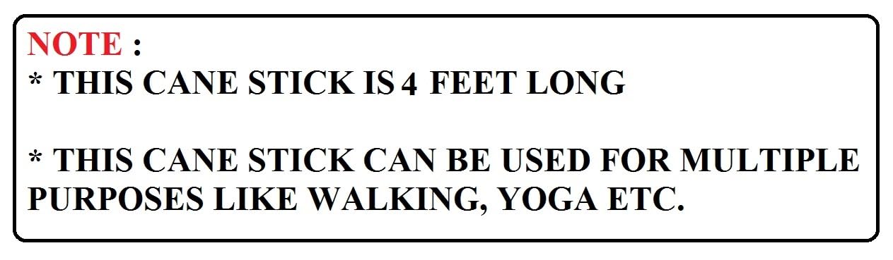 Bamboo,Cane Animals Rescue Stick, Morning Walk Stick,Chowkidar Stick,Selfdefence Stick, Yoga Stick 4 ft (Pack of 1)