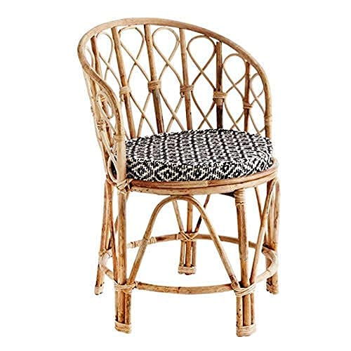 Cane (Rattan, Bait) Chair with Cushion, Room Chair, Balcony Chair