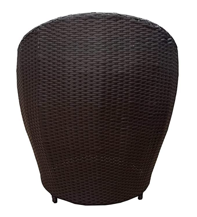 Rattan Apple chair,Room Chair, Lawn Chair, Balcony Chair, with Garden chair Cushion(Brown)