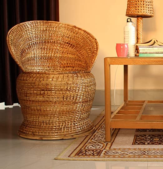 Cane Chair for Home, Living Room, Garden, Study Chair, Balcony, Indoor & Outdoor