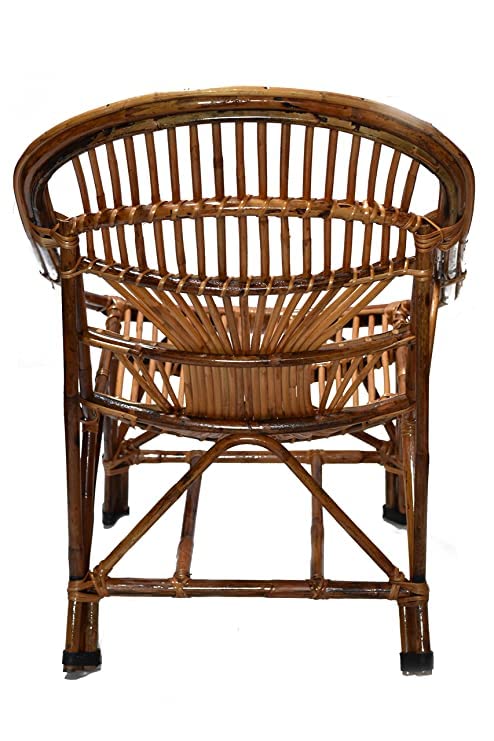 Bamboo Cane Lawn Chair, Balcony Chair, Garden , Office Indoor and Outdoor with Cushion