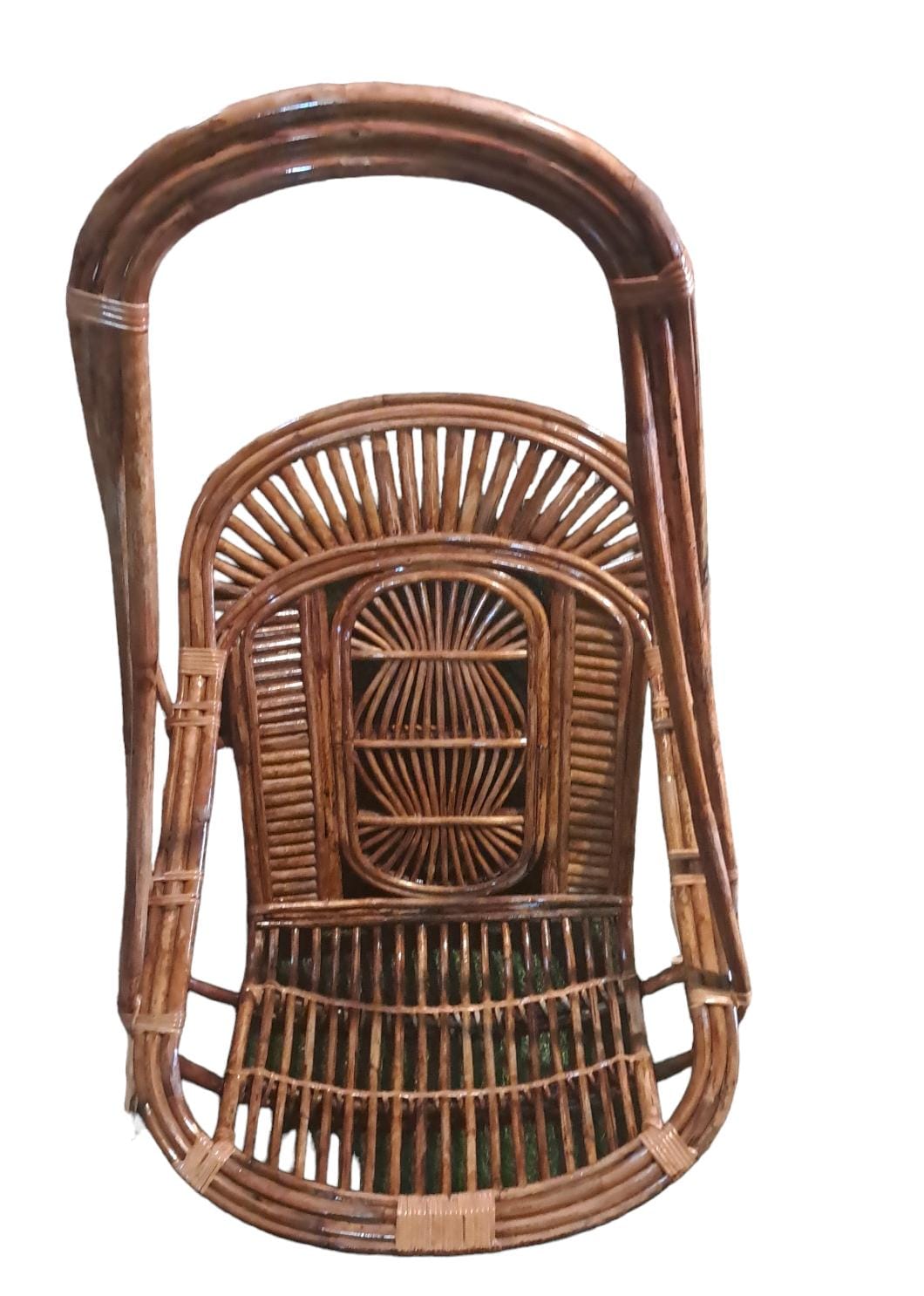 Cane Swing Chair for All Ages (With Chain and Cushion)
