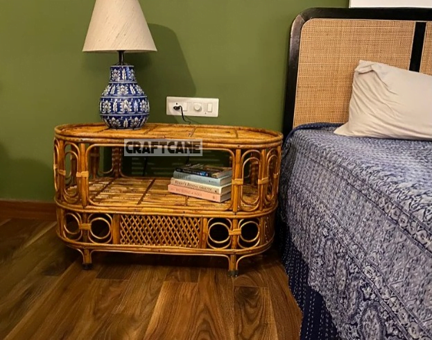 Cane Table, Coffee Table,Tea Table, Serving Table, Center Table for Living Room(Glass not Included)