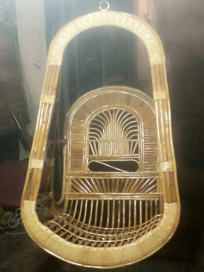 Cane Swing Chair with Cushion – Eco-Friendly, Handcrafted, Comfortable Seating for All Ages