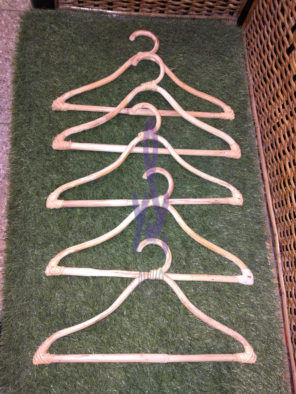 Cane Clothes Coat Hanger – Pack of 3
