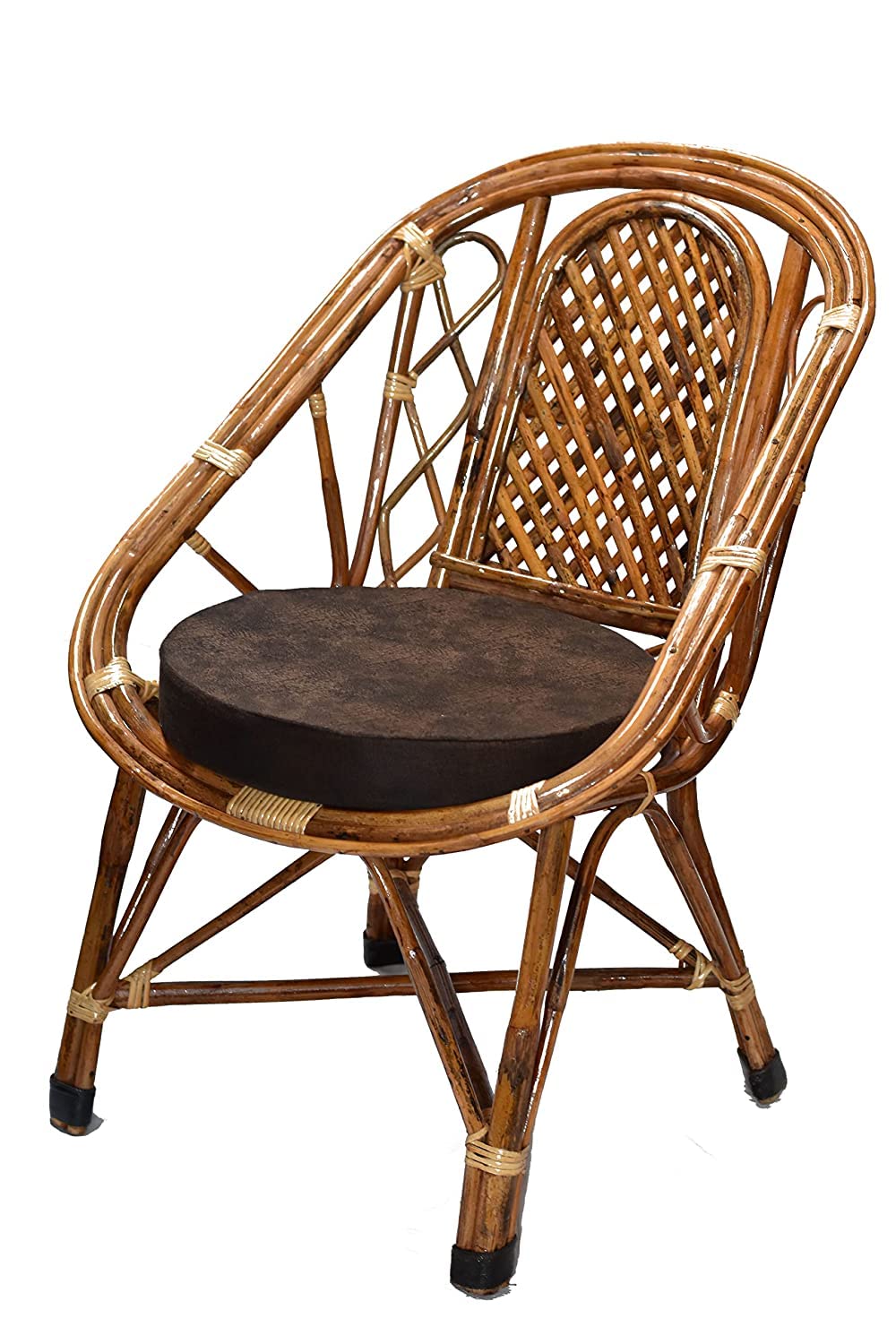 Cane Arm, Lawn, Indoor Outdoor Chair Set with Table (4 Chair +1 Table)