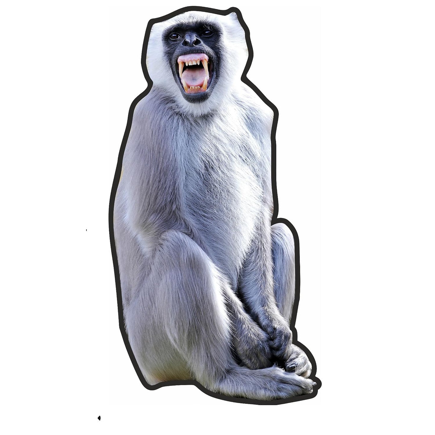 Langoor Monkey Cutout Wall Sticker - Scare Away Monkeys