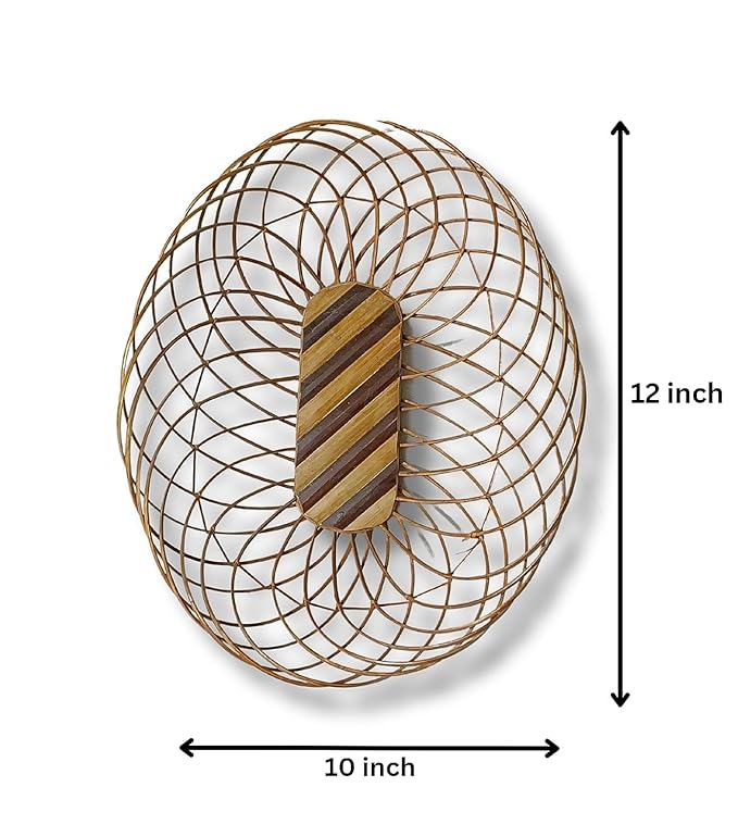 Bamboo Oval Basket for Festival Gift Packing, Dry Fruit Basket, Fruit Basket, Wedding Baskets, Dinning Table basket, Size :-12 x 10 inch (Pack of 5)
