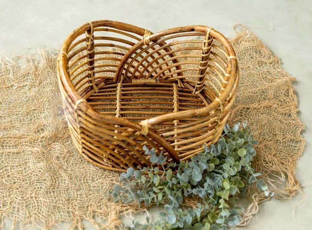 Bamboo Cane Newborn Photography Boat shape Basket,posing basket for newborns,sitter,Baby Basket Photography Photoshoot,Newborn Baby Photo Prop Basket,Basket for Baby Photoshoot