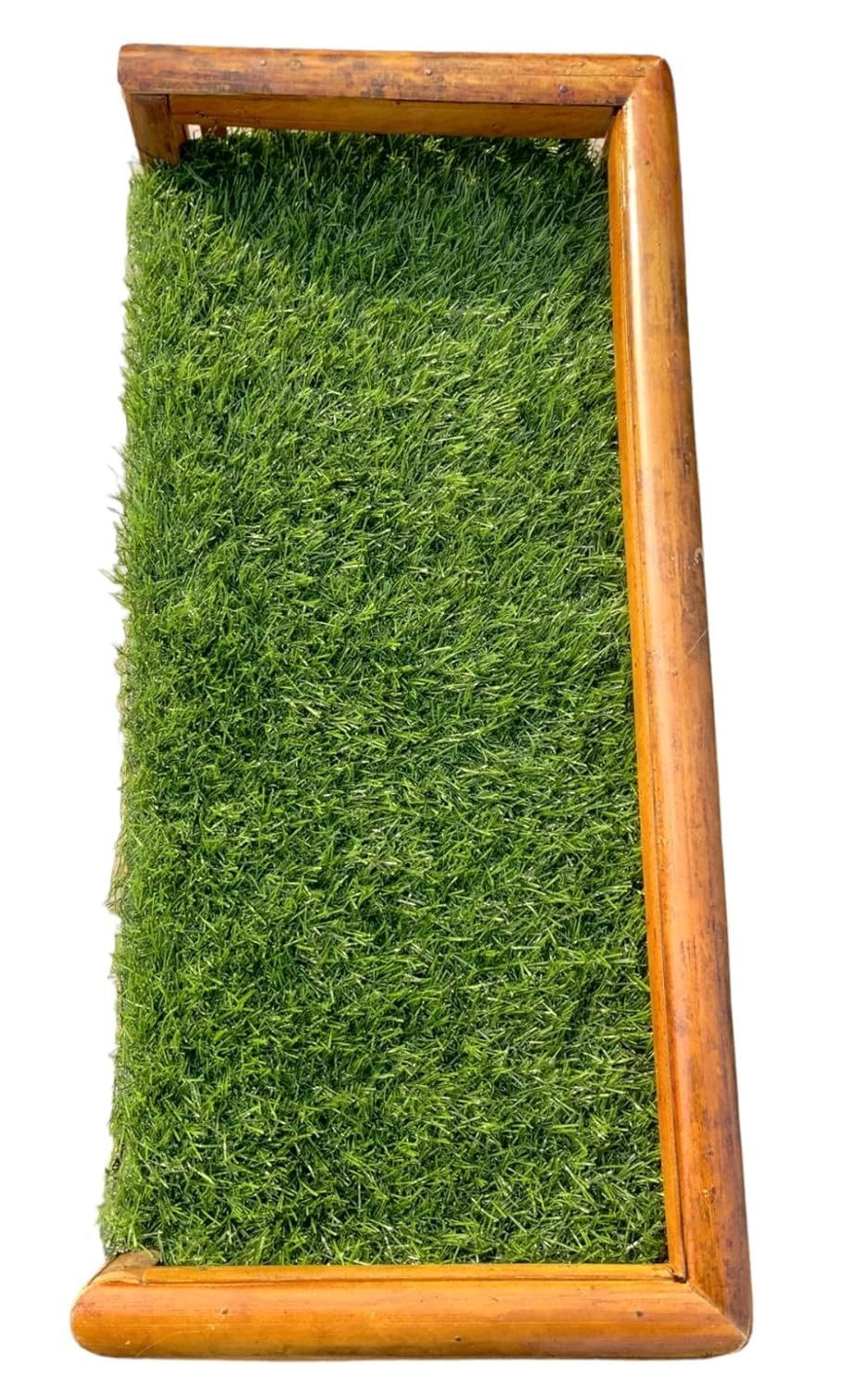3-Shelf Bamboo Cane Rack for Shoes, Books, Planters with Decorative Grass