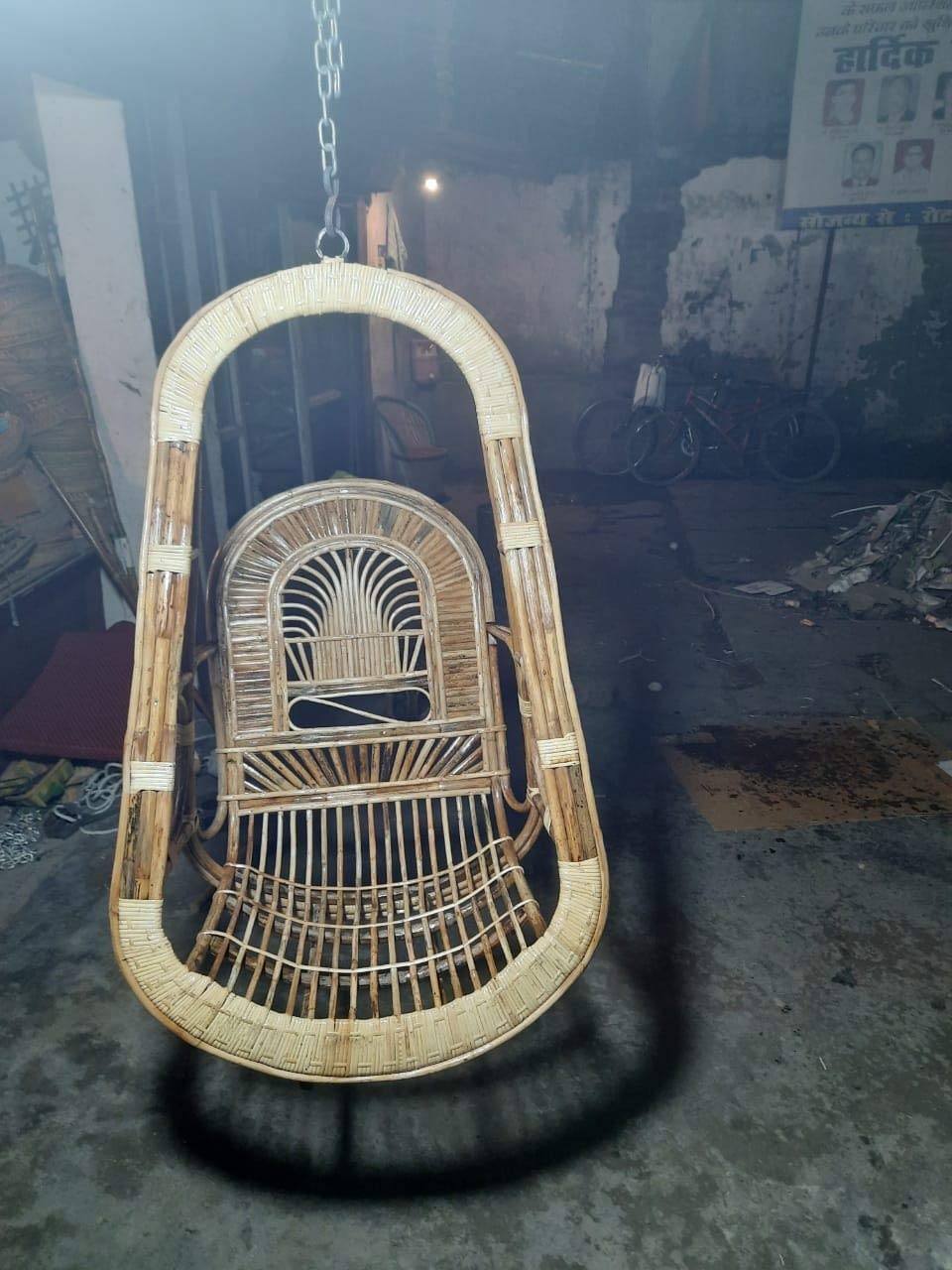 Cane Swing Chair with Cushion – Eco-Friendly, Handcrafted, Comfortable Seating for All Ages