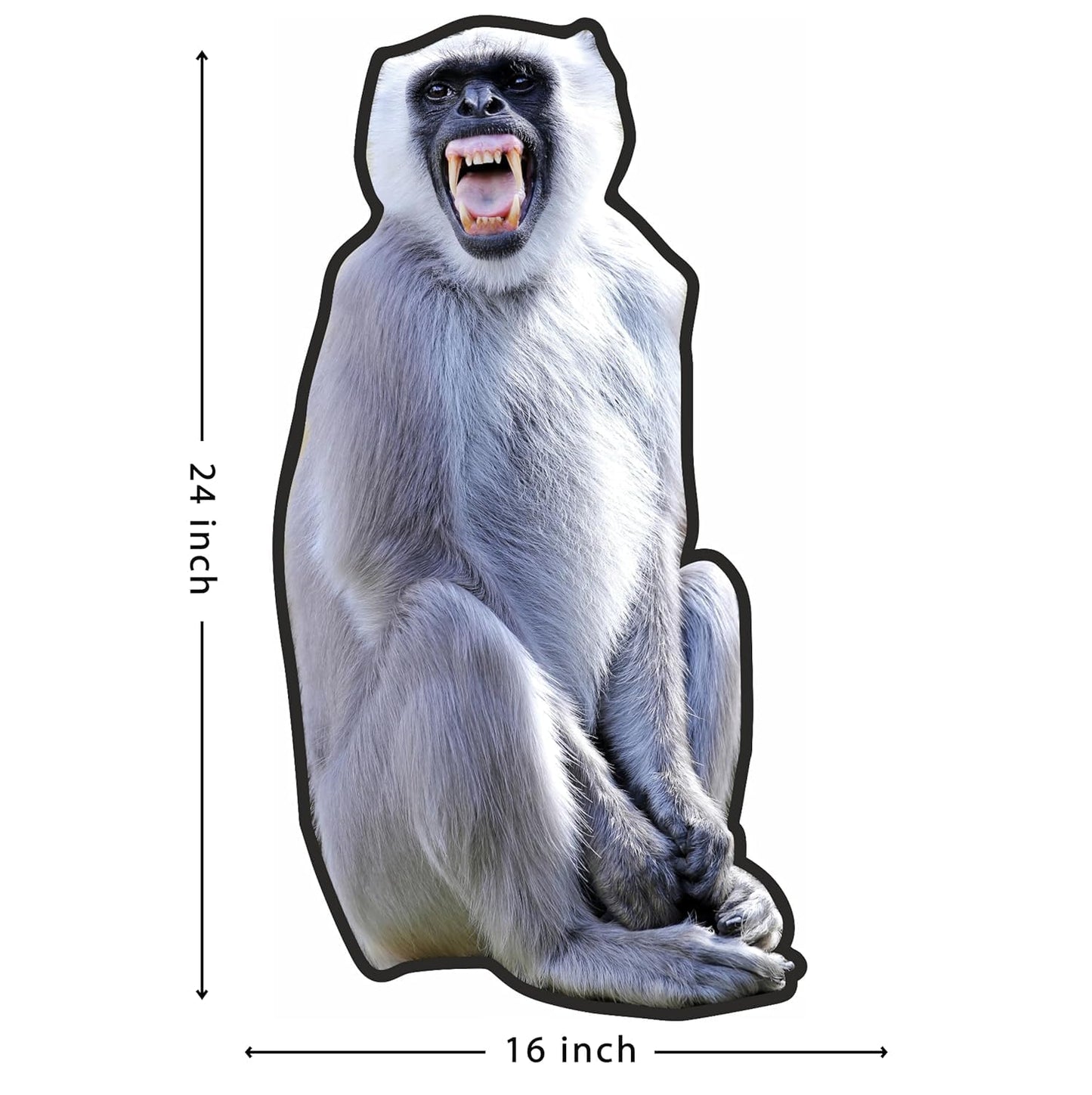 Langoor Monkey Cutout Wall Sticker - Scare Away Monkeys