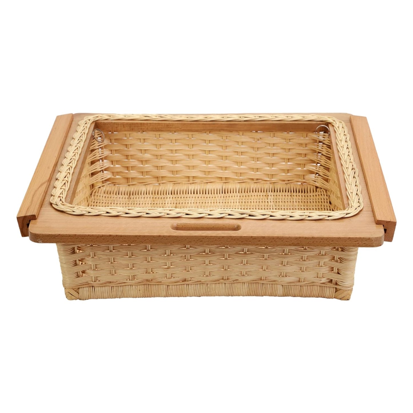 Bamboo Cane Basket For Modular Kitchen | Food Storage Basket, Basket For Onion, Potato, Food Storage Basket - 16x8x20 Inch