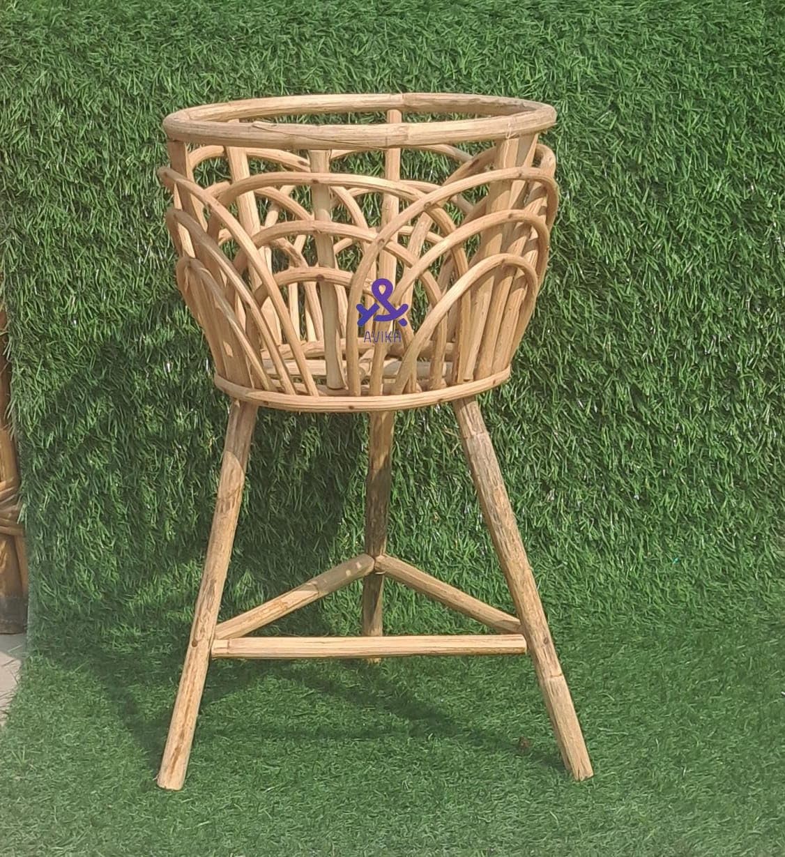 Cane Plant Stand: Balcony, Garden, Home Decor - Indoor/Outdoor