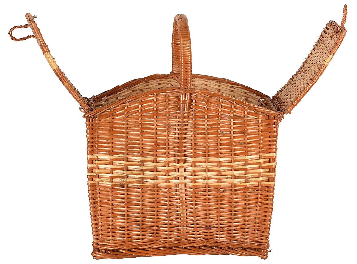 Cane Laundry Basket, Picnic Basket, Toy Basket, Multipurpose Basket with Handle