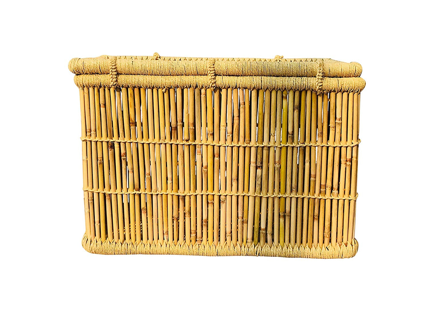 Cane Bamboo Laundry Basket 75x42x49 CM - Multicolor