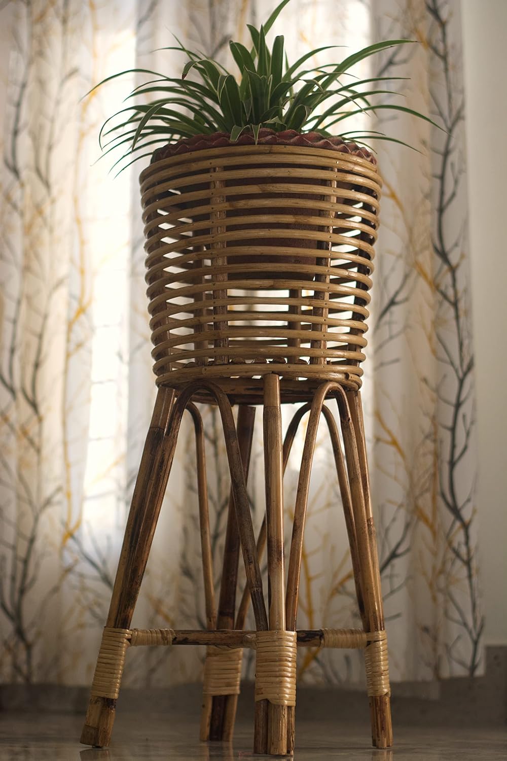 Cane Planter Stand for indoor Plants,Home,Garden,Balcony,Living Room