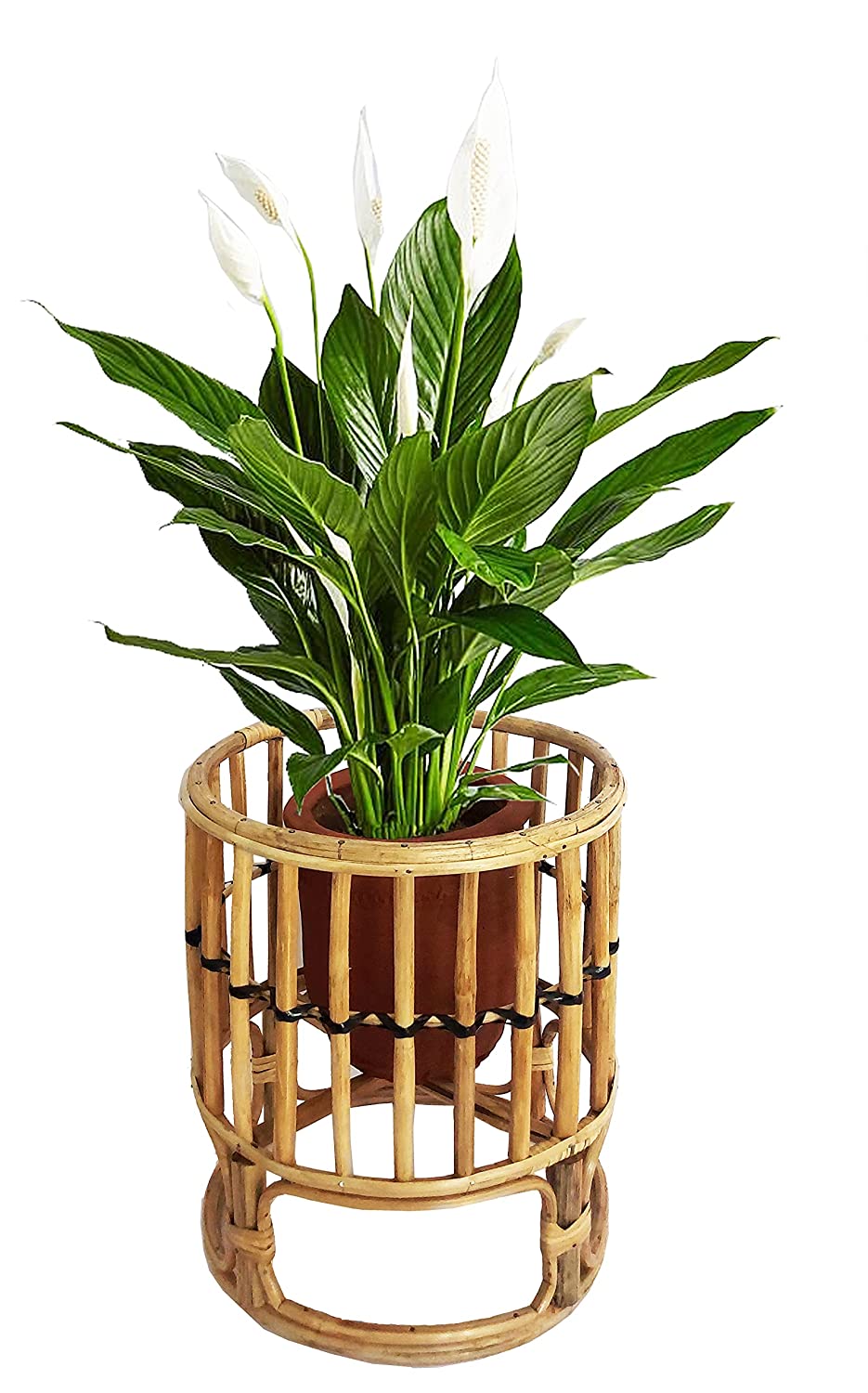 Bamboo Planter Stand Nature Handcrafted for Living Room, Decor, Balcony