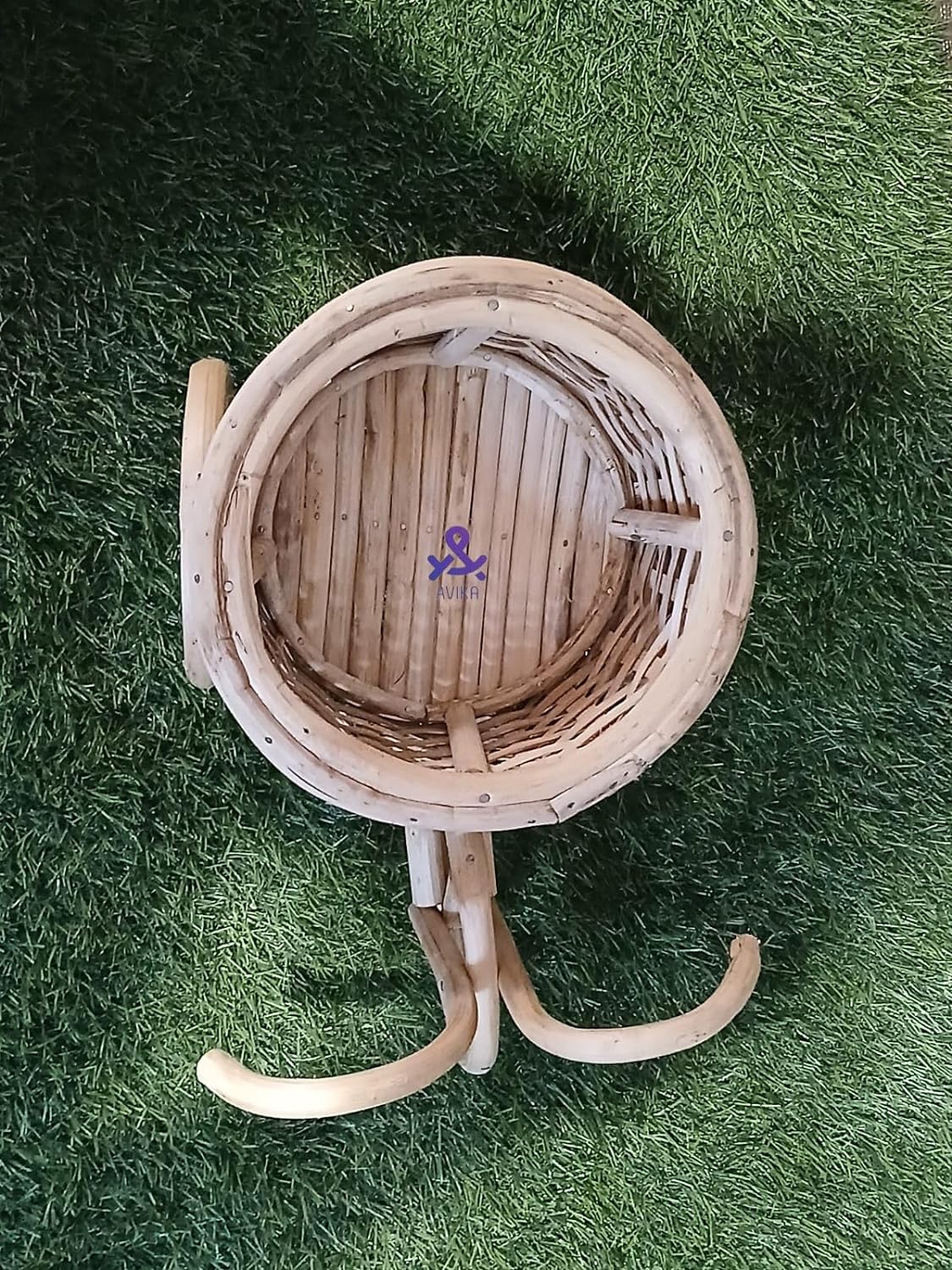 Cane Cycle Planter Stand | Gamla for Planter Stand | Cane Planter for Indoor Plants | Garden Planter Stand | Garden Pot | Pack of 1