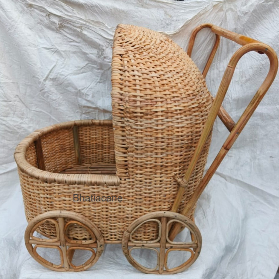 Cane Baby Stroller for Kids - Perfect for Newborn and Toddler Photoshoots | Kids Photography Props