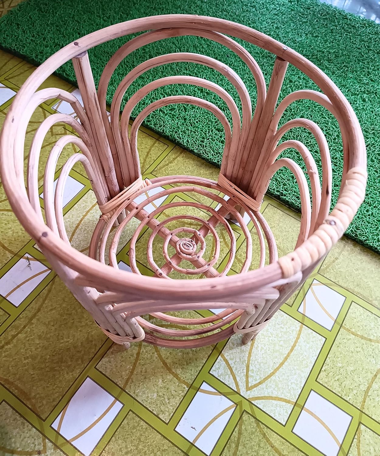 Cane Plant Stand – Indoor & Outdoor Planter Holder for Stylish Home & Garden Décor(pack of 2)