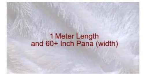 Fur Rug for Photography for Baby Background (1meter)-White (Photo Posing Props)