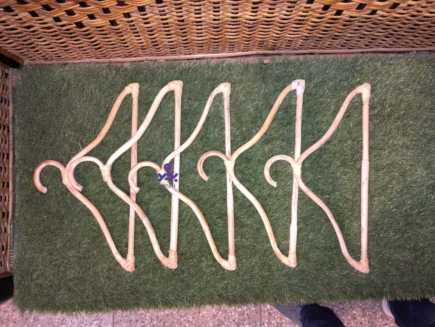 Cane Clothes Coat Hanger – Pack of 3