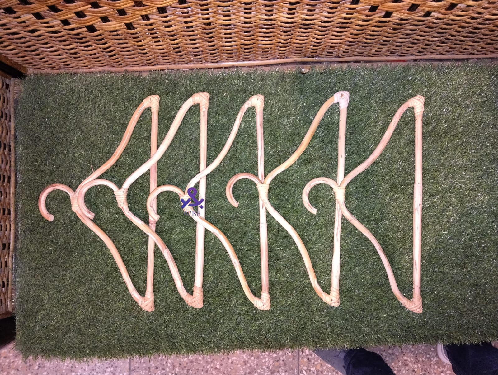 Cane Clothes Coat Hanger – Pack of 3