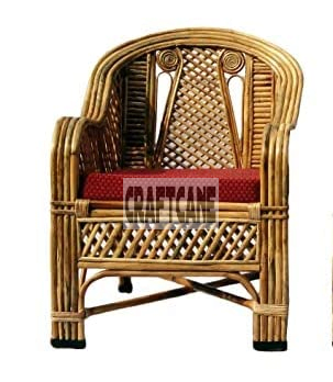 Cane Bamboo Sofa Chair,Kursi for Garden,Living Room,Home, Dining Room, Bedroom, Office, Outdoor,Cafe,Restaurant Balcony