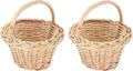 Bamboo Cane Storage Basket for Pooja Basket, mandir Basket, Laduu Gopal (pack of 2)