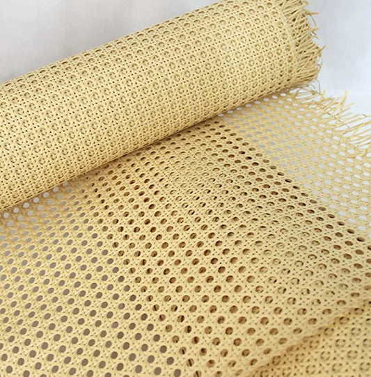 PVC Plastic Cane Webbing Mat Roll - Durable, Versatile Cane Mesh for Home Furniture & DIY Projects(24inch*144 inch)