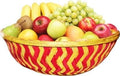 CRAFTCANE Bamboo Basket for Home, Kitchen,Vegetable Basket, Fruit Basket, Flower Basket,Wedding,Festival Gift Packaging,Hotel room basket (Pack of5)Size :-9" x 3"