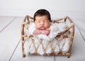 Bamboo Cane Rattan Posing Chair for Newborns, Sitter, Newborn Baby Chair, Wooden Chair for Baby