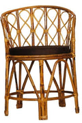 Cane (Rattan, Bait) Chair with Cushion, Room Chair, Balcony Chair