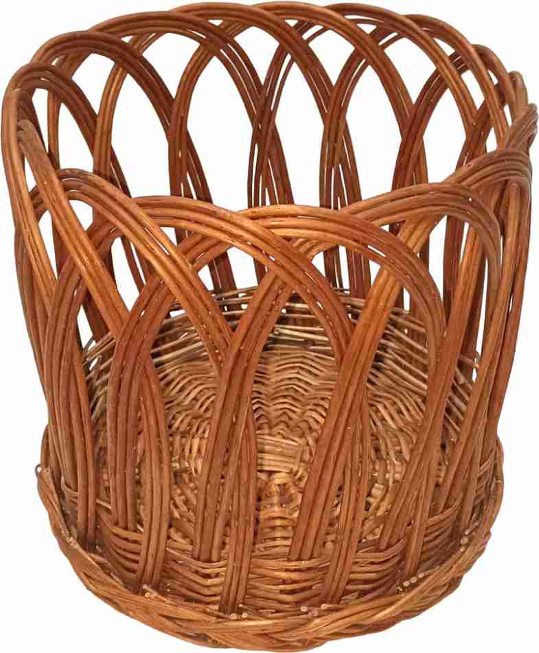 Bamboo Cane Planter Stand for Home, Terrace,Living Room, Balcony, Indoor, Outdoor Garden,Storage Basket , Fruit basket,Hamper Basket,Bread Basket (Pack of 3)