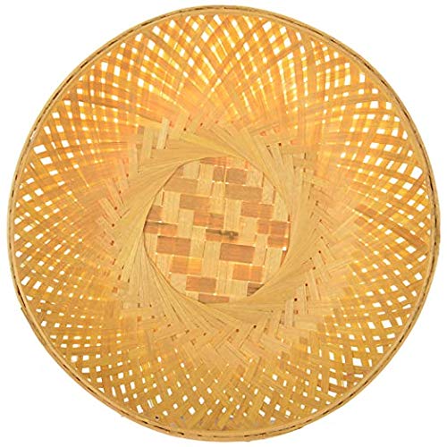 Bamboo Basket for Home, Kitchen,Vegetable Basket, Fruit Basket, Flower Basket, Roti Storing,Wedding And Festival Gift Packaging,Hotel room basket (Pack of 5)