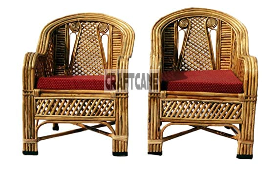 Cane Bamboo Sofa Chair,Kursi for Garden,Living Room,Home, Dining Room, Bedroom, Office, Outdoor,Cafe,Restaurant Balcony