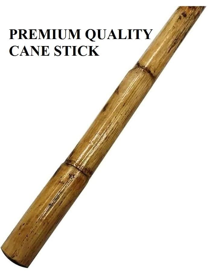 Bamboo,Cane Animals Rescue Stick, Morning Walk Stick,Chowkidar Stick,Selfdefence Stick, with Hand Grip 4 ft (Pack of 1)