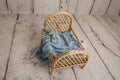 Newborn Bed Photography Prop, Cane Bamboo Doll Bed, Infant Girl Photography Props, Baby Girl Bed