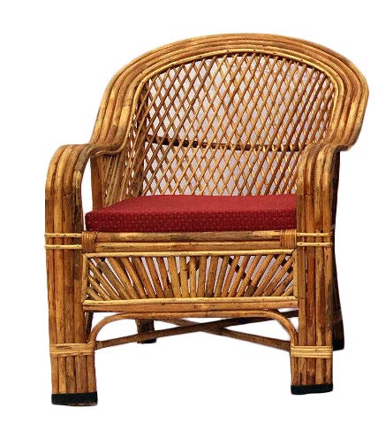 Bamboo Cane Living Room, Arm, Garden, Balcony Chair