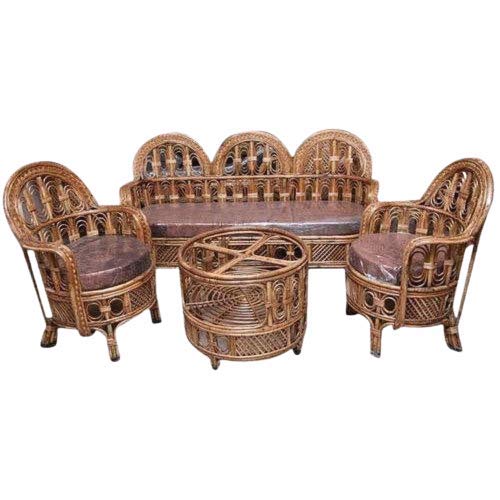 Cane Sofa Set with Table - Furniture for Home
