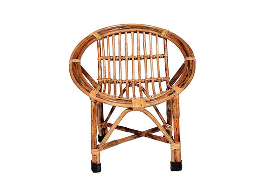 Cane Chair for Kids (Brown) – Eco-Friendly, Handcrafted, Durable & Lightweight Seating