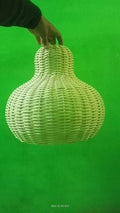Rattan Cane Ceiling Light Hanging Lamp Shade, Indoor Outdoor Lighting (umberlla)
