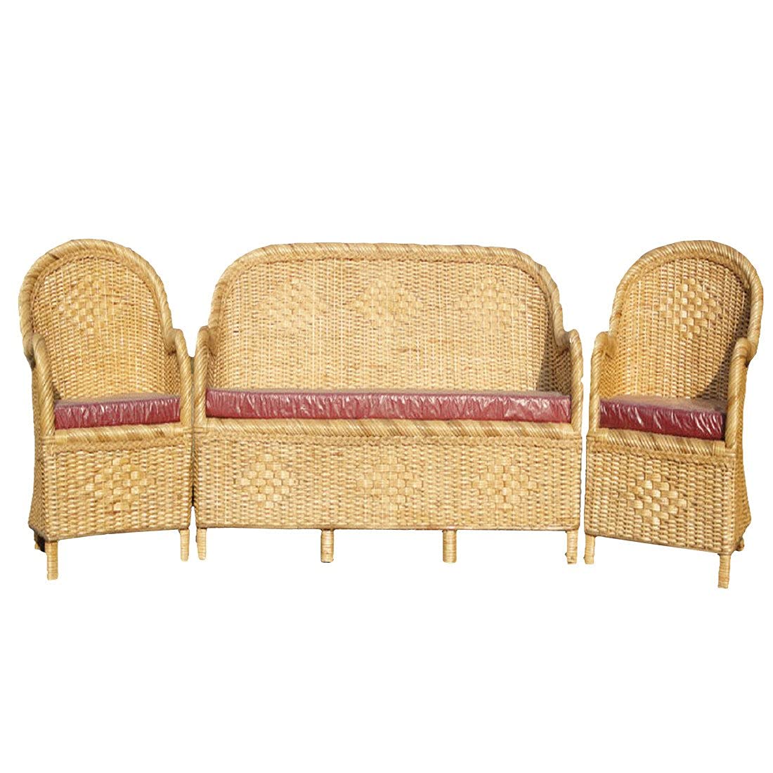 Cane Weaving Sofa Set with Table