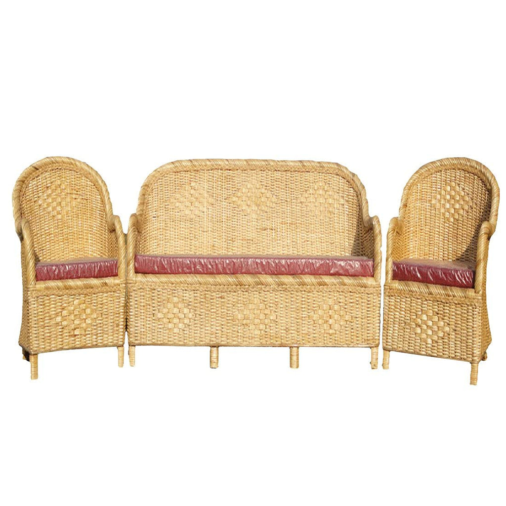 Cane Weaving Sofa Set with Table