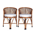 Bamboo Chairs | Kursi | Garden Chairs | Chairs for Living Room, Home, Dining Room, Bedroom, Kitchen, Office, Outdoor & Garden | Dust Free | (Set of 2)