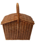 Cane Laundry Basket, Picnic Basket, Toy Basket, Multipurpose Basket with handle (12x9x12) inch