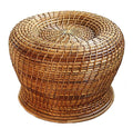 Cane Round Shape Stool with Cushion for Home, Garden, Living Room Furniture ,Cafee, restaurant,Outdoor,Indoor (pack of 1)
